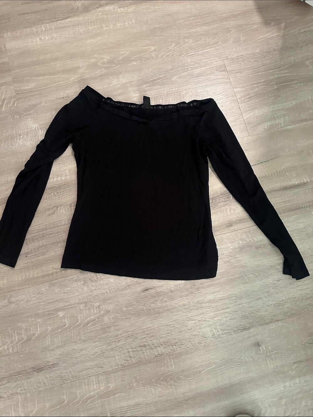 Off‑Shoulder Black Long Sleeve Women’s Top off the shoulder